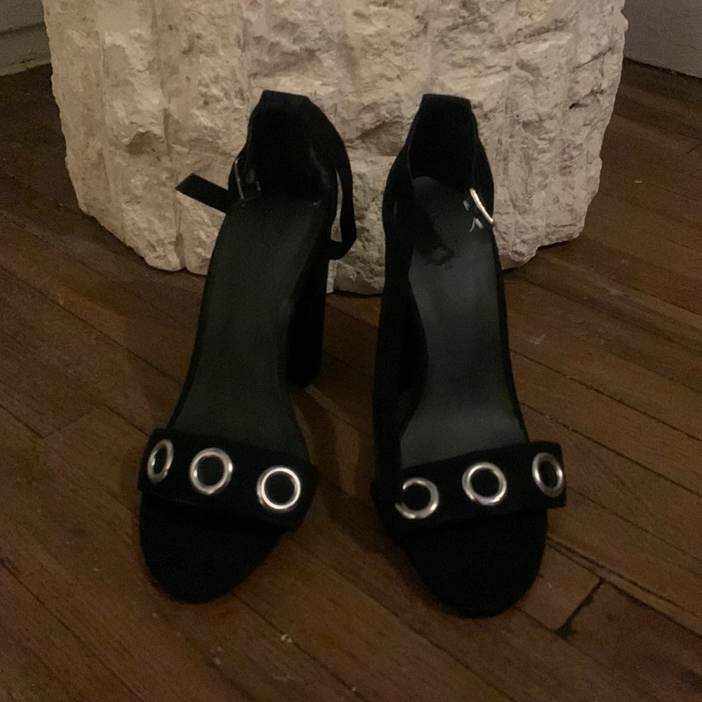 Black Heels with Grommets